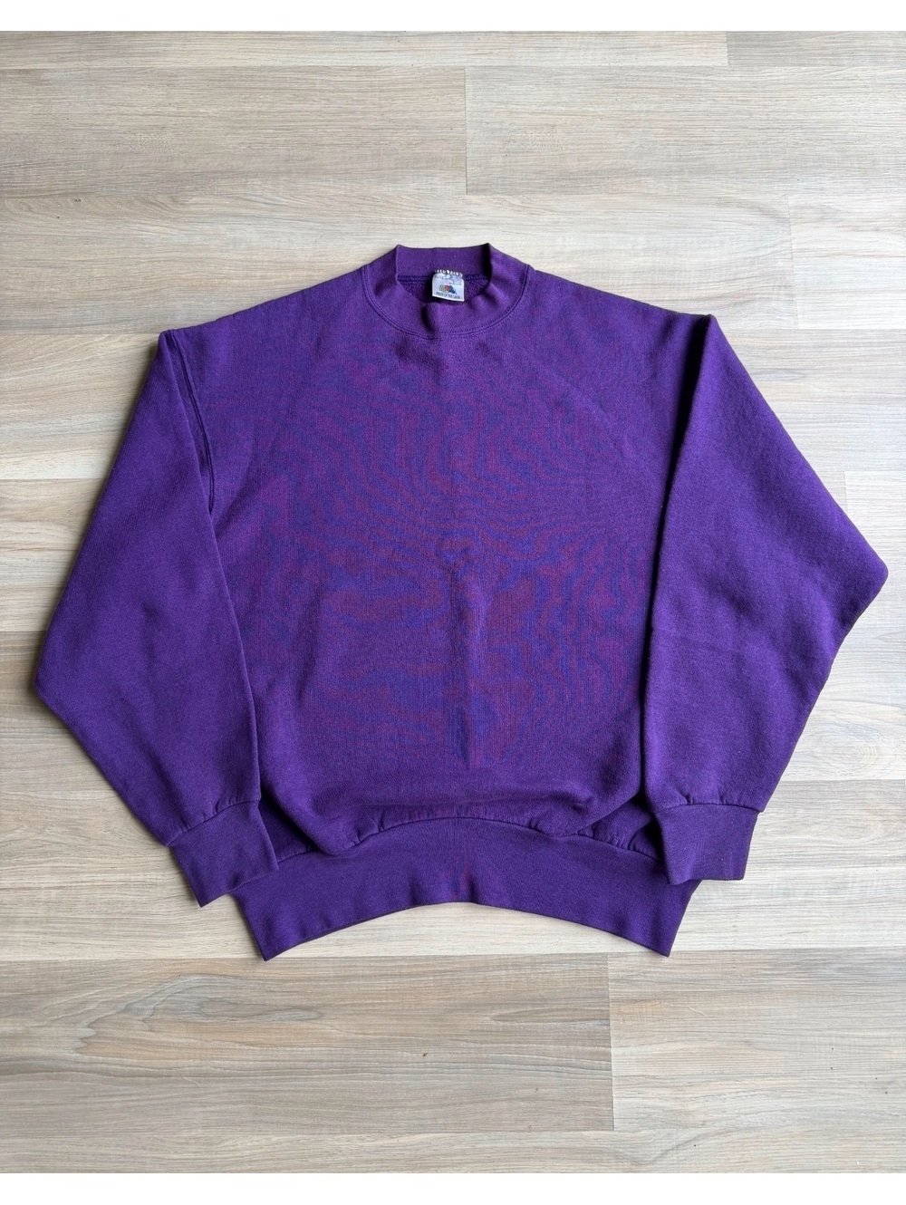 Vintage 90's Fruit of the Loom Purple Blank Sweatshirt